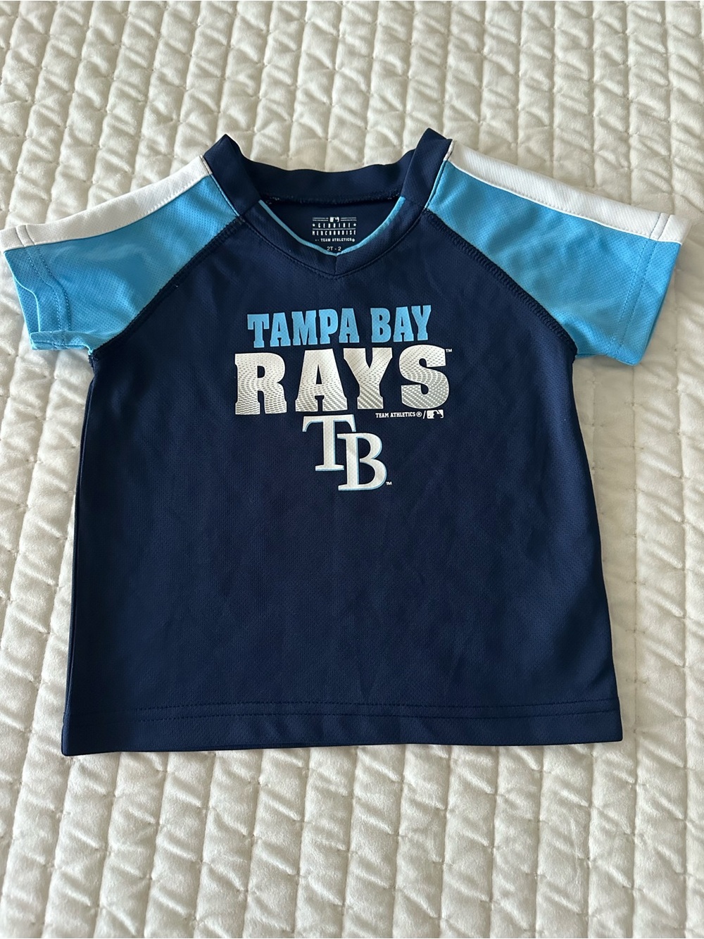 Genuine Merchandise Navy, Light Blue & White Tampa Bay Rays Kids Tee